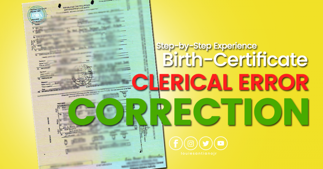 birth certificate correction
